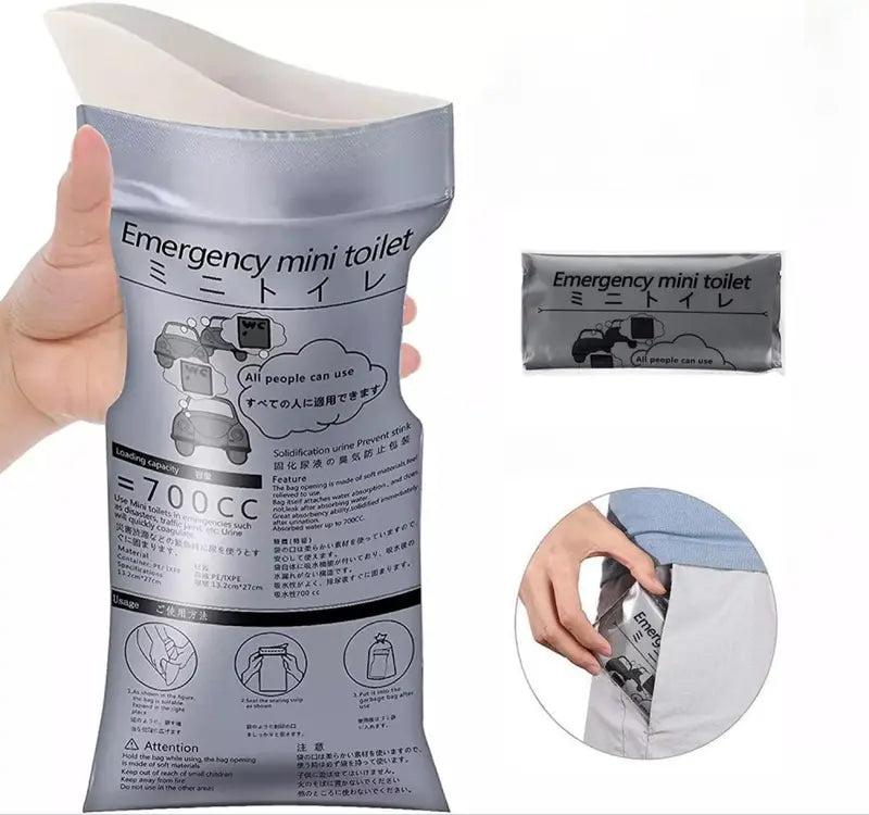 8/16/32PCS Disposable Emergency Urinal Bag, Portable Camping Pee Bags, Travel Pee Bags, Car Traffic Jam Emergency Portable Urine Bag, Vomit Bags, for Men Women Patient