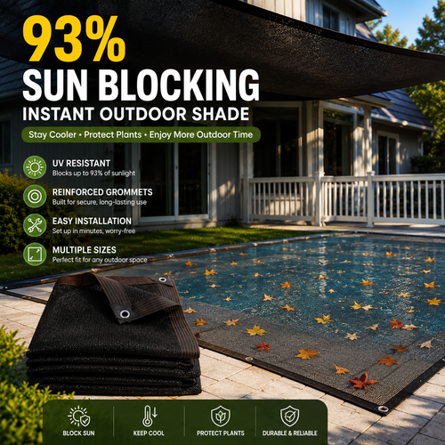 93% Blackout Shade Cloth | Stay Cool Outdoors All Summer Long