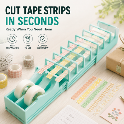 ✂️ Quick-Cut Tape Strip Maker – Prepare Multiple Strips in Seconds