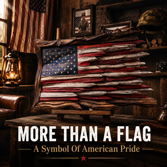 ⭐【Father's day gift】Handmade  Premium Battle-Worn American Flag