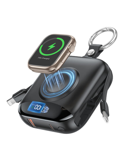 🔥 LAST DAY 50% OFF-🔋 3-in-1 Magnetic Power Bank 10000mAh – Portable Charger for iPhone, Apple Watch & AirPods