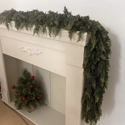 🎄Lush Artificial Cedar Garland 🔥Buy 2 Free Shipping