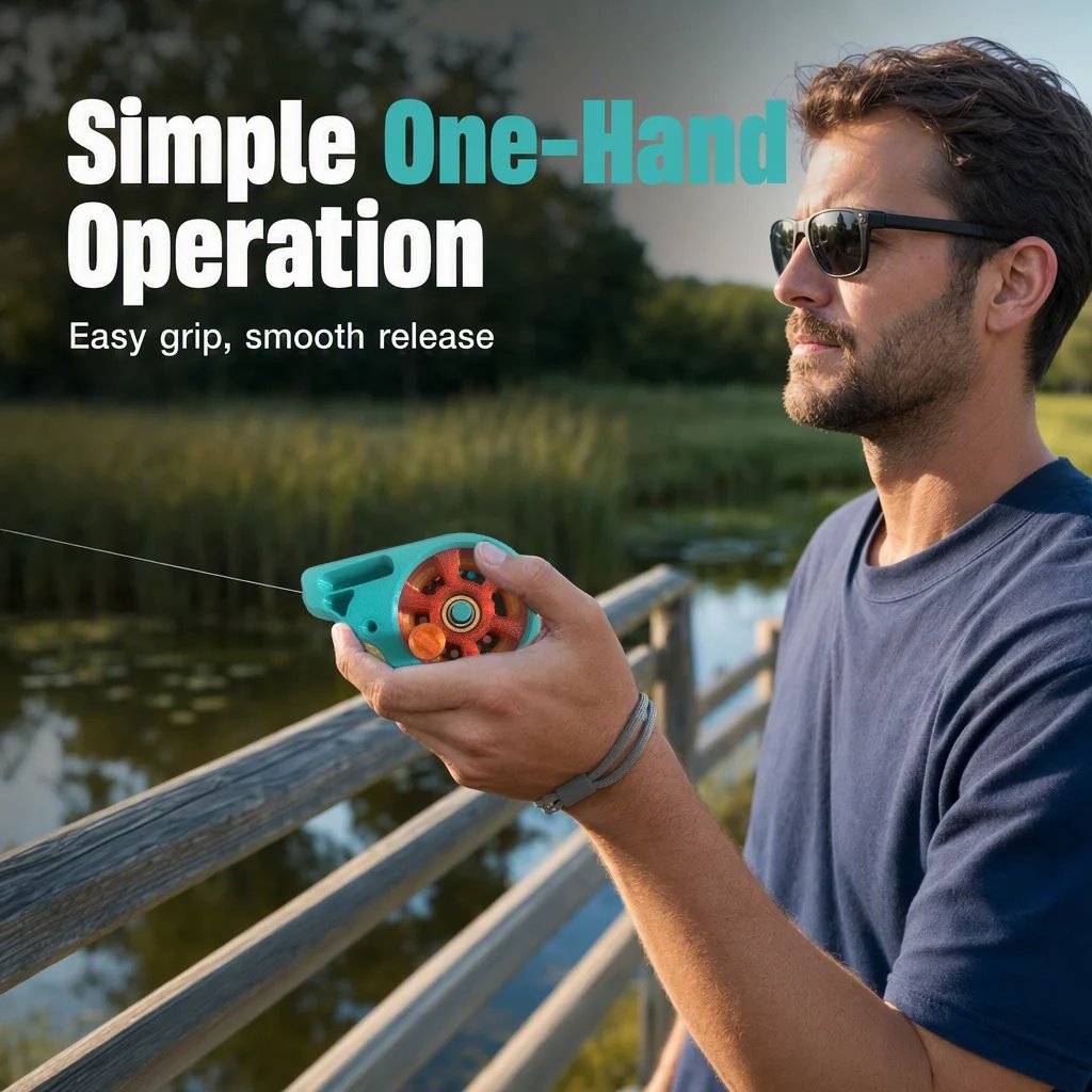 🎣Portable Rodless Pocket Fishing Reel Device🧵