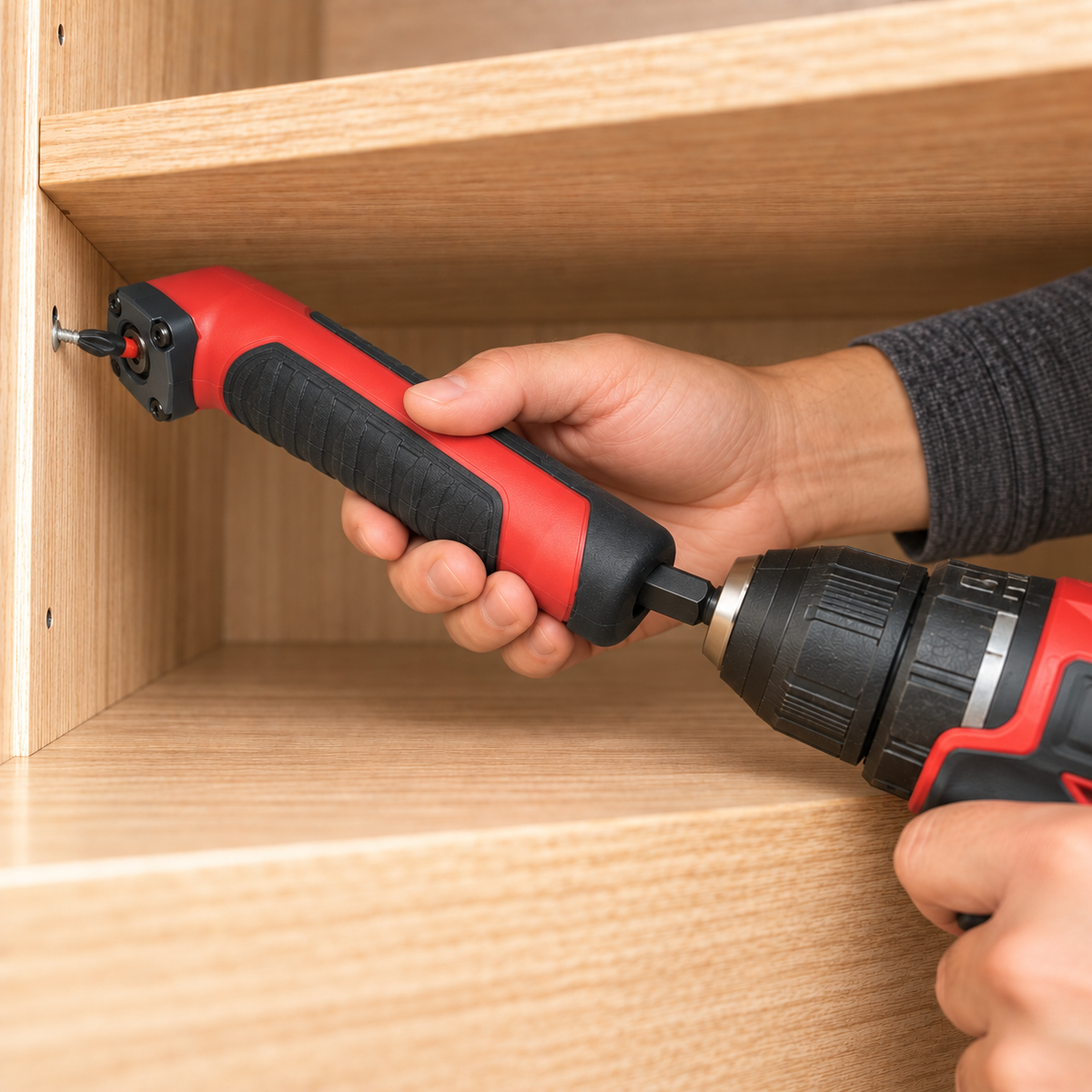 🔧 Right Angle Drill Adapter & 10-Bit Set