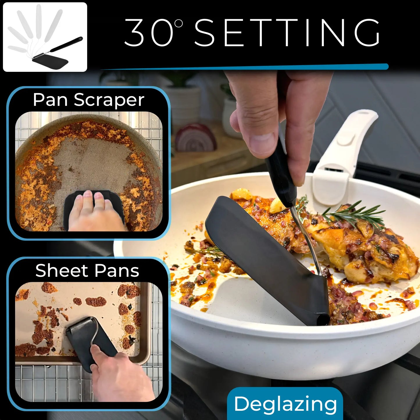 7️⃣ KITCHEN FAVORITE | 7-Position Adjustable Spatula – Multi-Angle Turner for Frying Pans, Griddles & Air Fryers