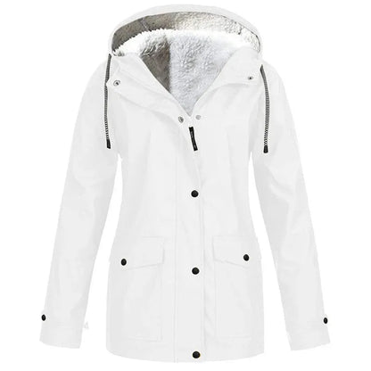 🏆 LIMITED TIME 65% OFF ❤️‍🔥 Women's Plush-Lined Windproof Hooded Jacket
