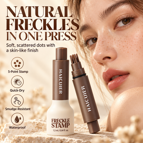 Natural Freckle Stamp Pen – Waterproof Quick-Dry 5-Point Makeup Tool