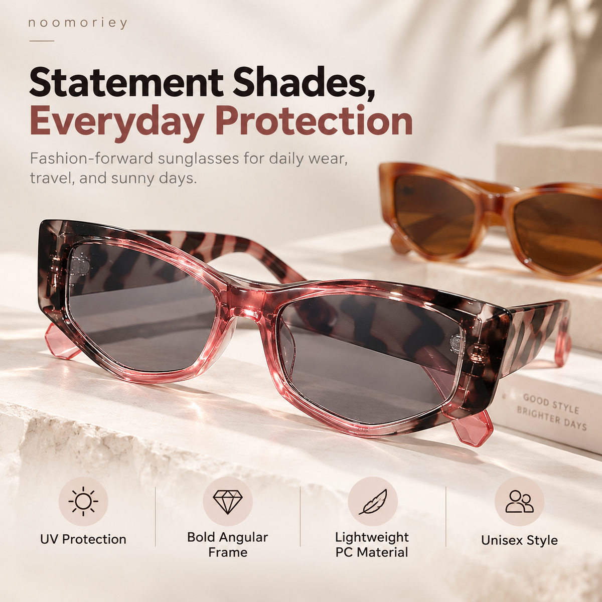 Blue Light Blocking Square Glasses for Women – Stylish Tortoiseshell Frames