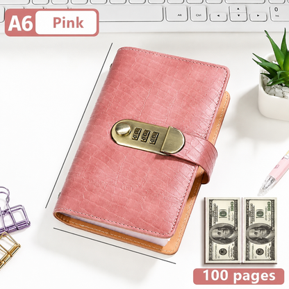 💵 100-Envelope Savings Challenge Binder with Password Lock – Secure Cash Organizer
