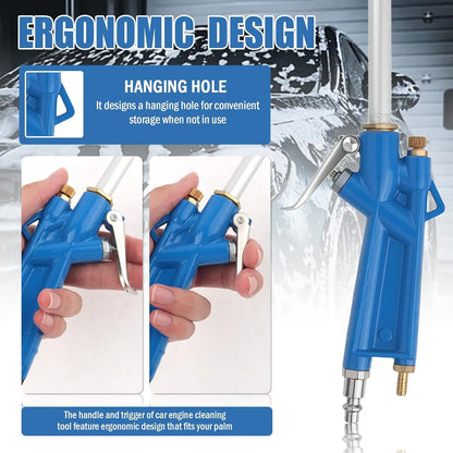 Heavy-Duty Pneumatic Air Blow Gun 💨 | Industrial Metal Air Cleaner for Engine & Tight Spaces