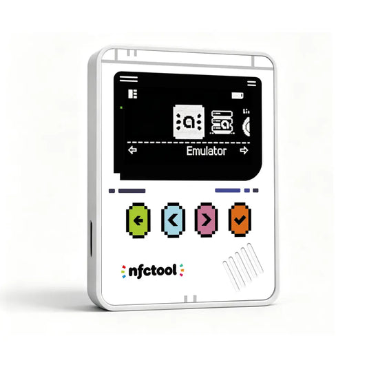 JORREP Pro NFC Emulator, NFC Tag Emulator, 3000+ Saves, Unlimited Rewrite, Auto UID Regen, Rechargeable Battery , 1.4" OLED Screen, Compatible with 50+ Games on Switch 1 & 2 (White)