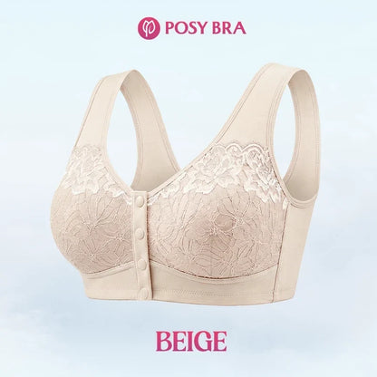 Posy Bra - Front Closure Breathable Cotton Lifting Bra for Seniors