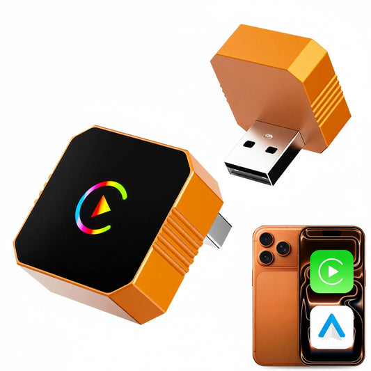 2026 Wireless CarPlay Adapter 2-in-1 for Apple CarPlay & Android Auto