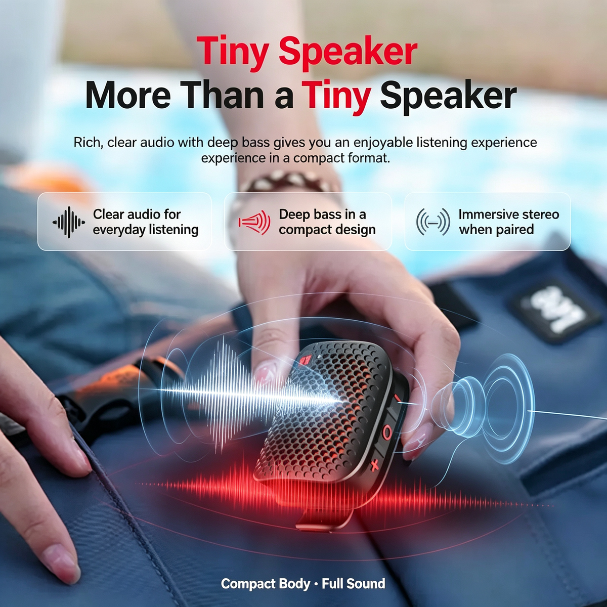 🔊 Monster Blaster Micro Wearable Bluetooth Speaker