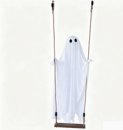 👻Haunted Swinging Ghost Halloween Yard Decoration – Hanging Outdoor Decor