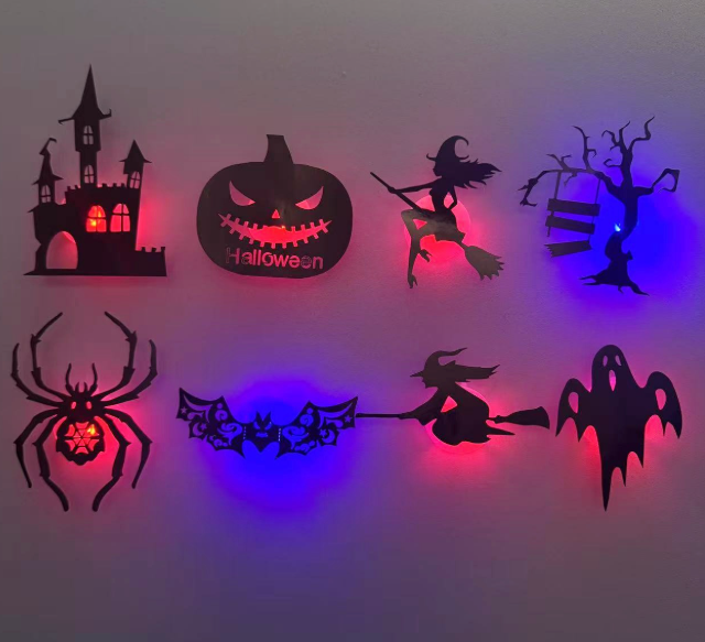 🎃 Halloween Shadow Wall Decor Kit | Create A Spooky Glow Anywhere