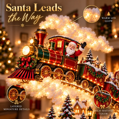 ✨ Christmas Wall Magic Lighted Decoration – Warm Glowing Holiday Wall Display