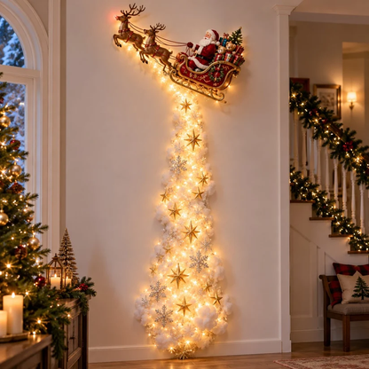 ✨ Christmas Wall Magic Lighted Decoration – Warm Glowing Holiday Wall Display