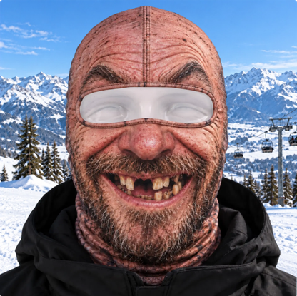 ⛷️ Funny Ski Mask – Born for the Slopes Winter Face Cover