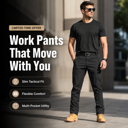 👖Men’s Stretch Tactical Cargo Pants | Slim-Fit Multi-Pocket Work Pants