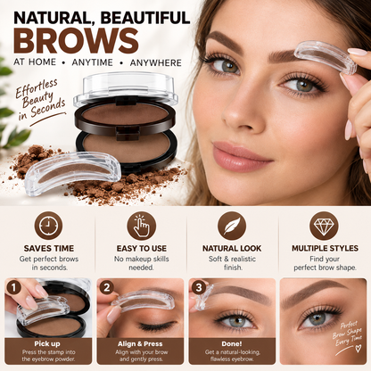 ✨ 10-Second Eyebrow Stamp Kit – Quick & Easy Brow Shaping for Beginners
