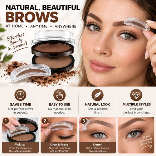 ✨ 10-Second Eyebrow Stamp Kit – Quick & Easy Brow Shaping for Beginners