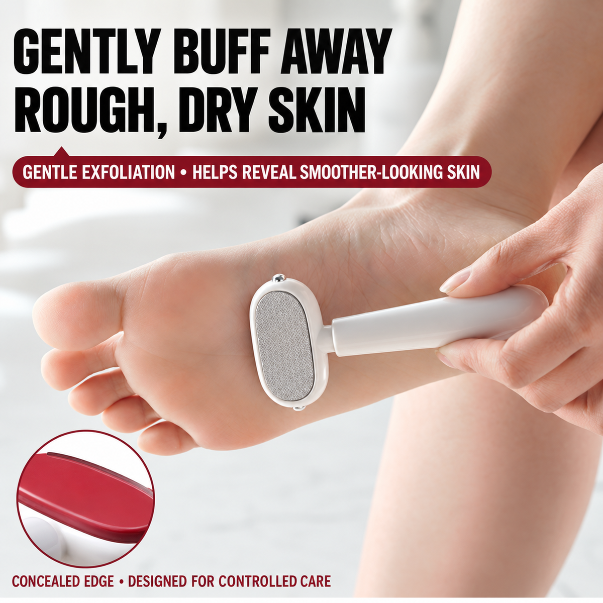 🦶 2-in-1 Wet & Dry Foot File – Double-Sided Callus Remover