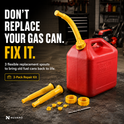 ⛽ 3-Pack Flexible Gas Can Spout Replacement Kit
