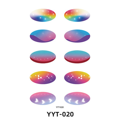 ✨ 5-Pair Pre-Designed Eyeshadow Transfer Stickers – Complete Eye Looks in Seconds