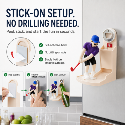 🏌️ 50% Off Today 🍾 Interactive Golfer Bottle Opener