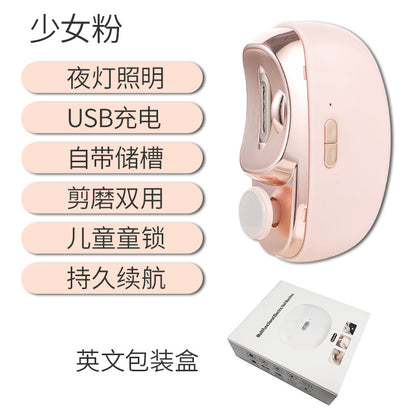 Automatic Electric Nail Clipper & Polisher – Easy Trim, Smooth Finish & Mess-Free Nail Care