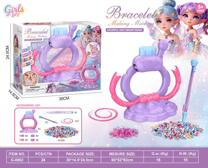💖 Cool Maker Bracelet Maker Kit – DIY Friendship Bracelet Machine with 1200+ Colorful Beads | Creative Jewelry Craft Gift for Girls 5+