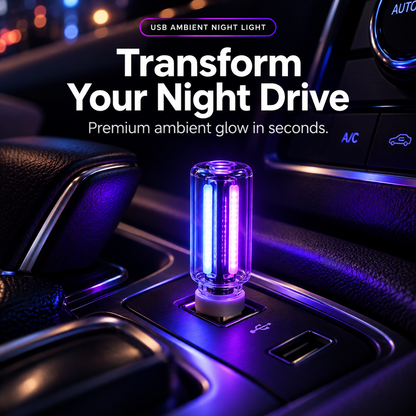 ✨ 3-Pack Car USB Ambient Night Lights – Touch Control LED Interior Upgrade