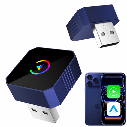 2026 Wireless CarPlay Adapter 2-in-1 for Apple CarPlay & Android Auto