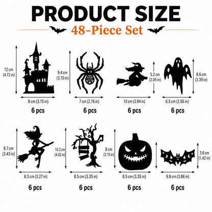 Halloween LED Silhouette Wall Light Stickers