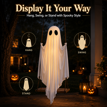 Premium Ride-On Ghost Halloween Decoration