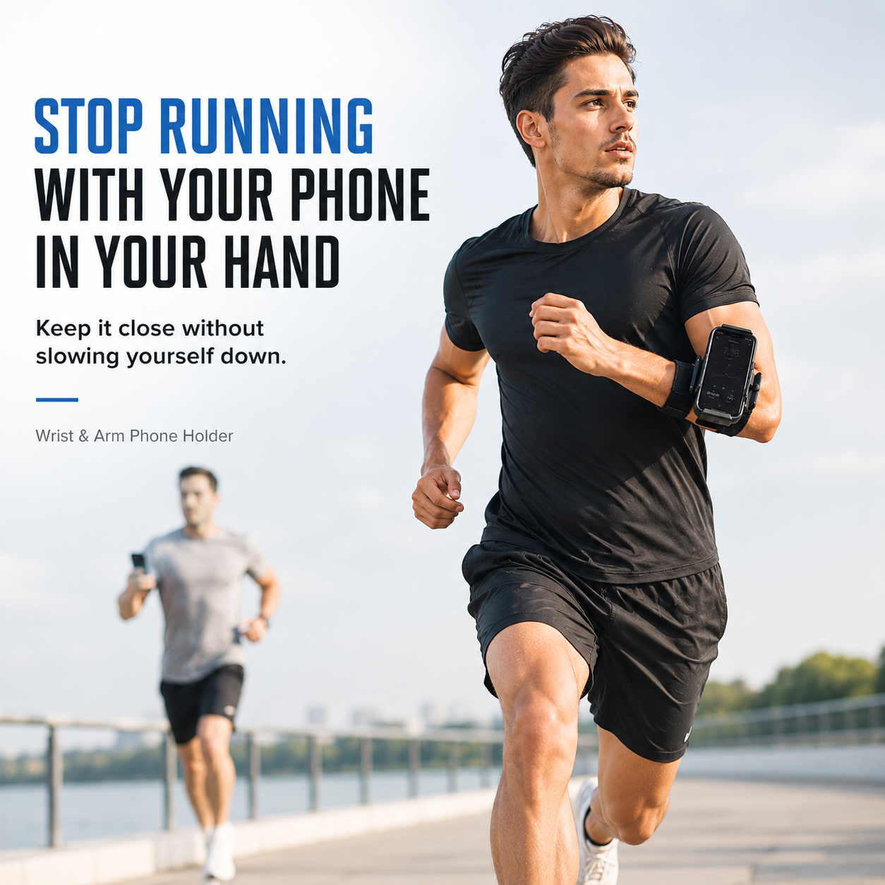 📱 360° Rotating Wrist & Arm Phone Holder – Hands-Free Sports Mount