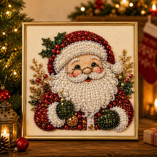 ❤️ 5-in-1 3D Pearl Art Kit – Christmas DIY Craft Set for Kids & Family Creative Fun 🎨