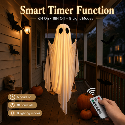 Premium Ride-On Ghost Halloween Decoration