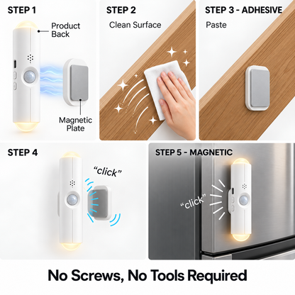 🌈 Motion Sensor Night Light – Rechargeable, Dimmable RGB Glow for Cozy Spaces