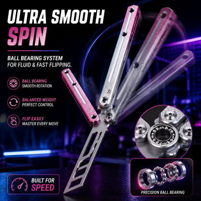 SEA MONSTER CLONE Balisong, Foldable Lightweight Aluminum Alloy Handle