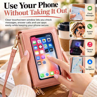 Touchscreen Crossbody Phone Bag – Wallet & Purse in One
