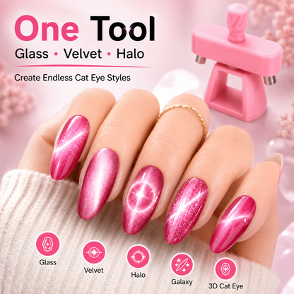 💅 360° Cat Eye Nail Magnet Tool | Perfect Salon Nails at Home