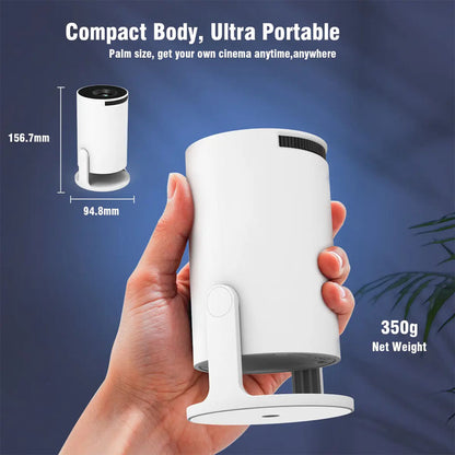 🎬【Free shipping】 Mini Portable Smart Projector – 130" Big Screen, WiFi 6 & Auto Keystone