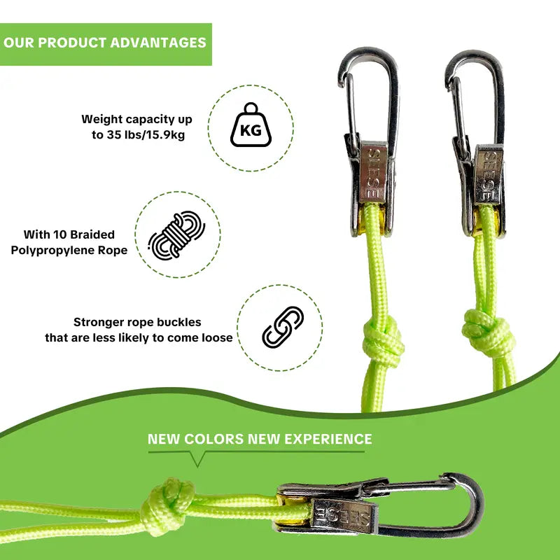 【FathersDayGift】SEESE Retractable Buckle Rope-Adjustable Ropes 2026 New Rope Roller with Accessory Cord
