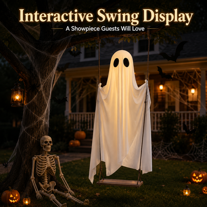 Premium Ride-On Ghost Halloween Decoration