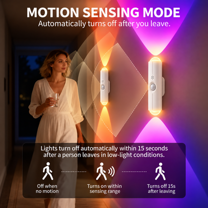 🌈 Motion Sensor Night Light – Rechargeable, Dimmable RGB Glow for Cozy Spaces