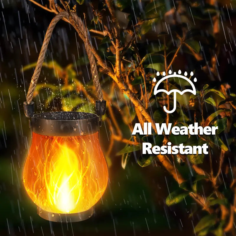 🎃2-Pack – Solar Flickering Flame Lanterns