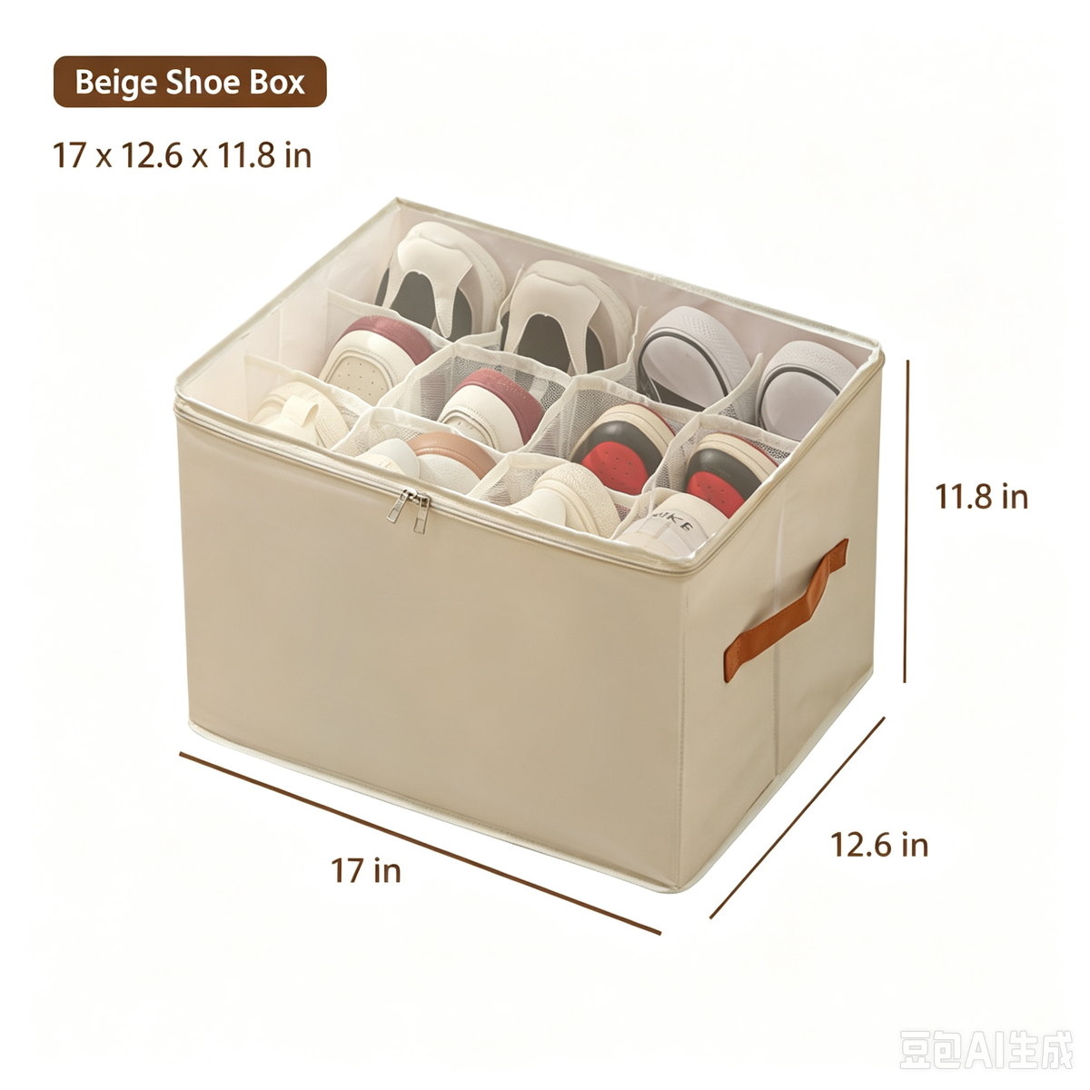 ✨ Foldable Shoe Storage Organizer – Dustproof Clear Cover Closet Box With Compartments
