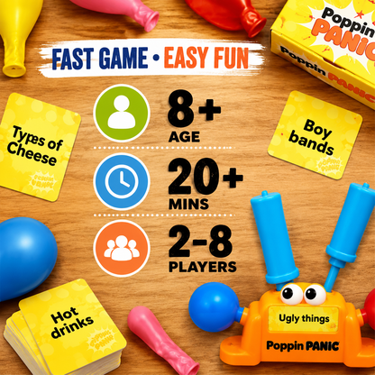 🎈 Poppin Panic – Balloon-Popping Party Game